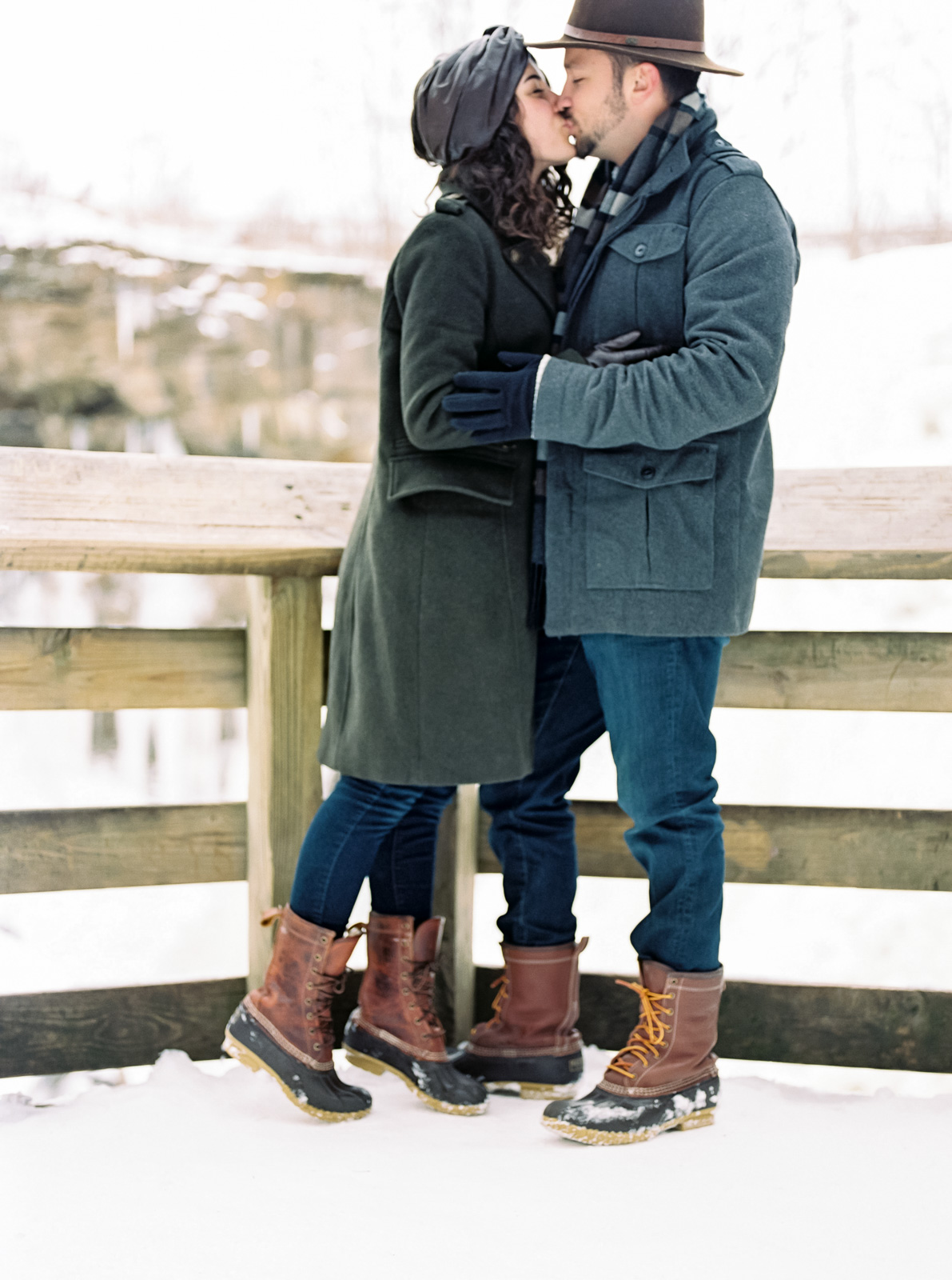 Romantic Winter Photos - Brandywine Falls - Matt Erickson Photography